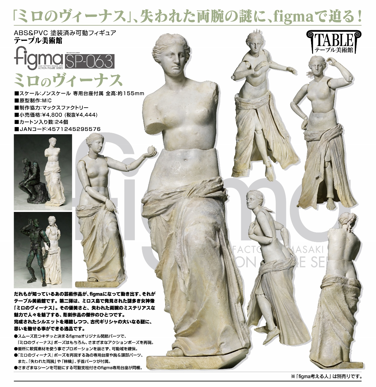 Freeing 2017年5月11日起接受預約，2018年1月發售: figma《桌上美術館