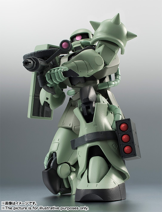 BANDAI 2022年8月發售: ROBOT魂 MS-06 量產型渣古(Zaku II) ver