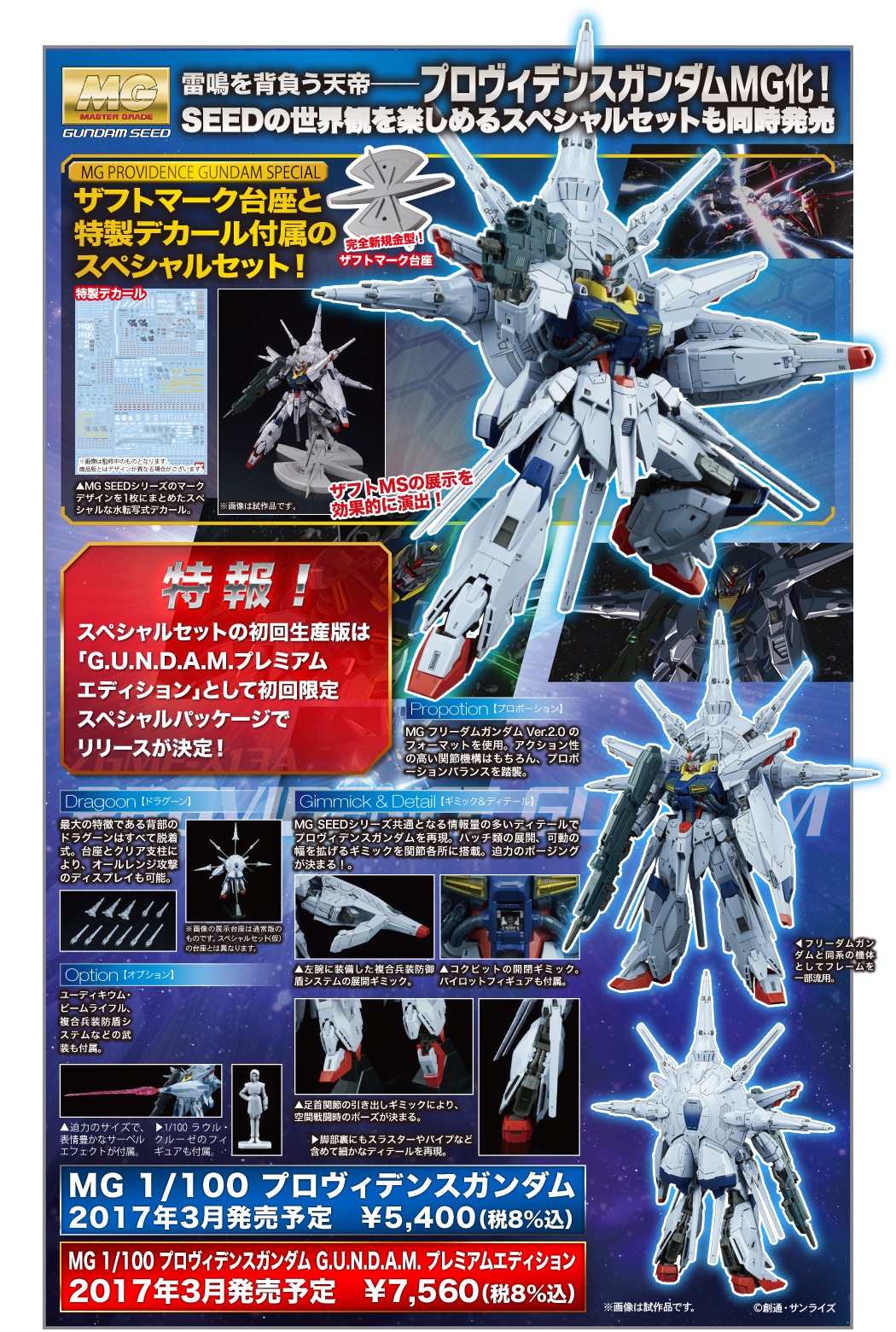 SEED MGガンプラセット (ストライク、デュエル、ブリッツ