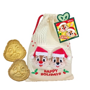 A bag of cookies with a tag and a chipmunk AI-generated content may be incorrect.