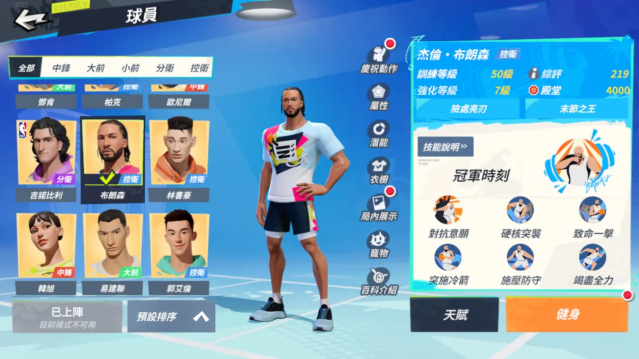 圖1：傑倫·布朗森（Jalen Brunson）球員特性