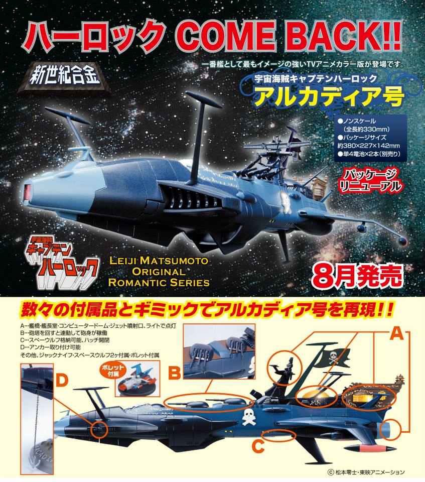 動作確認済み】新世紀合金 SGM-20 アルカディア号 TVアニメカラー版