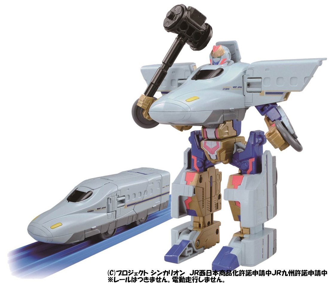 Takaratomy 16年9月發售 新幹線變形robot Shinkalion N700系kyushu 2 800yen 可以與另外2架 合體成大型機械人 hobby Com