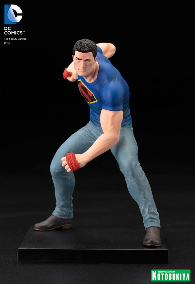 naoya muto, this limited edition clark kent artfx  statue stands