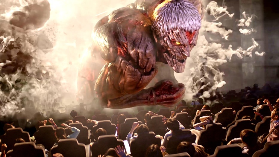 大阪环球影城 2017年1月13日-6月25日播映: 进击的巨人 the real,等身