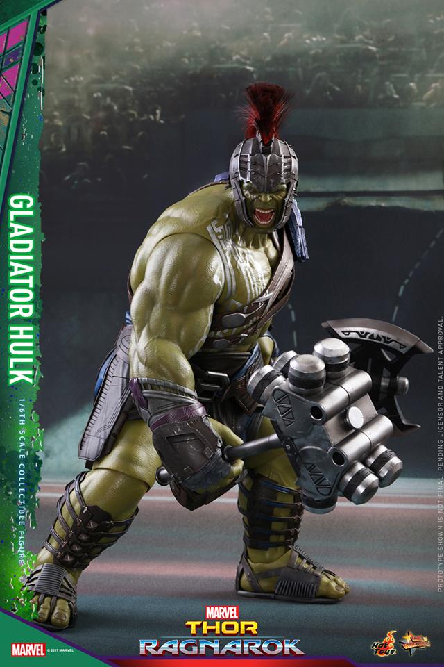upcoming screenplay thor: ragnarok, the gladiator hulk figure