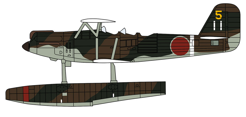 2017年10月19日发售: 模型 1/72 川西e7k1 九四式一号水上侦察机 "