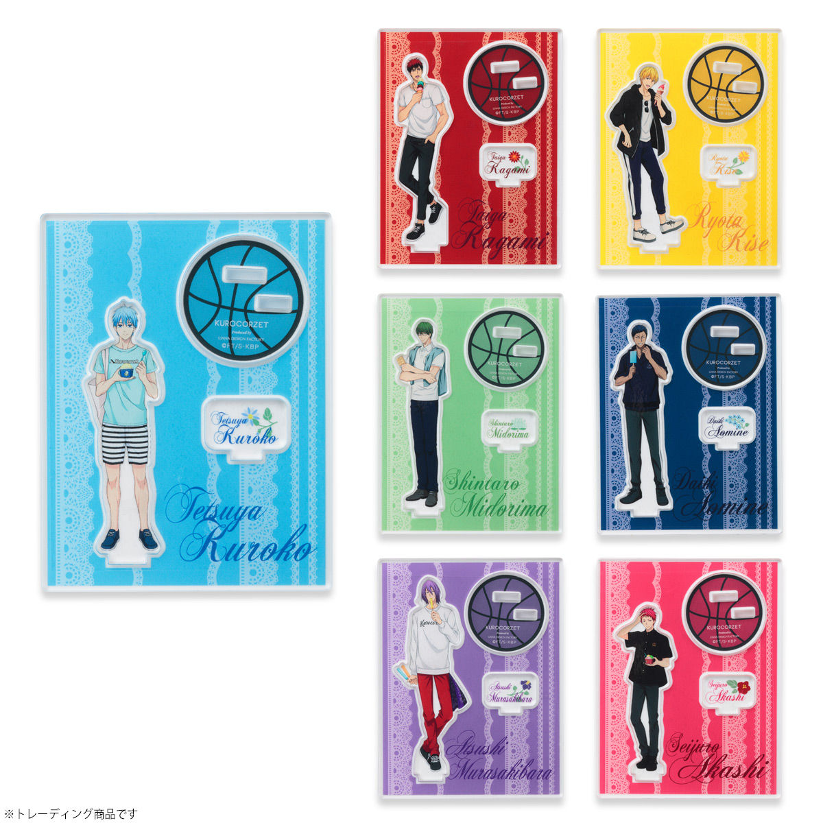 Bandai Fashion Collection 18年10月24日 11月13日接受訂購 18年12月派貨 幻影籃球王 Trading Acrylic Stand ヴィレヴァンカフェ記念 各864yen連稅 hobby Com