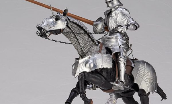 鎧の騎士は成功した。置物を置く タケヤ式自在置物 新作「15世紀ゴチック式エクエストリアンアーマー