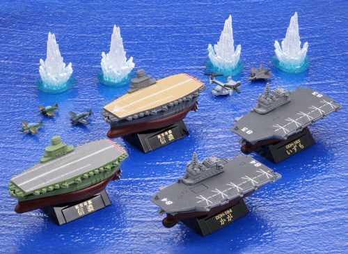 海洋堂 2019年2月發售:盒玩 miniQ World Ship Deformation 3 [幻の空母
