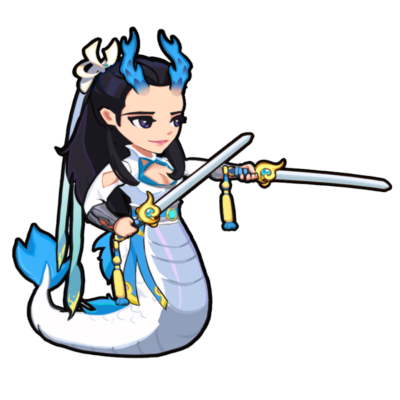 游侠派–龙女,为了更加贴近这个角色形象制作组特意加入龙尾的