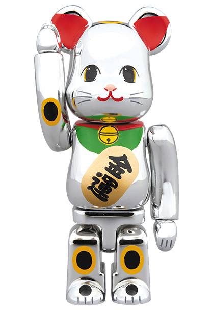 超合金 BE@RBRICK 招き猫 銀メッキ弐 200％ 超合金 BE@RBRICK 招き猫 銀メッキ弐