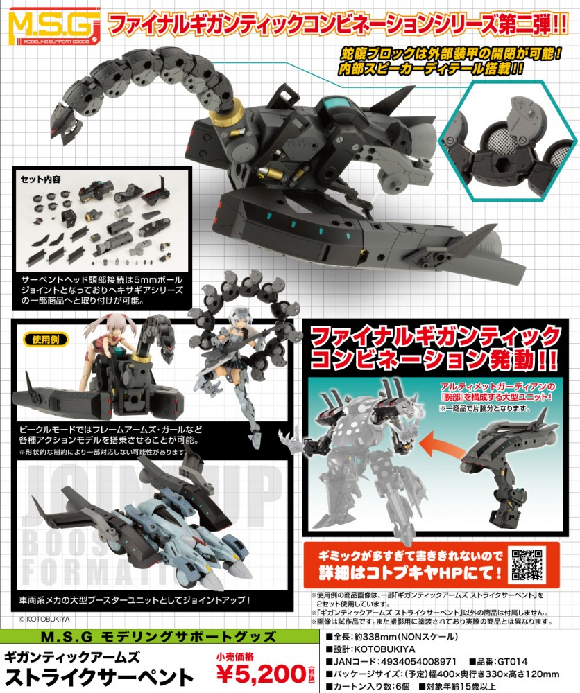 壽屋 2020年2月發售: 模型 MODELING SUPPORT GOODS(M.S.G.) Series