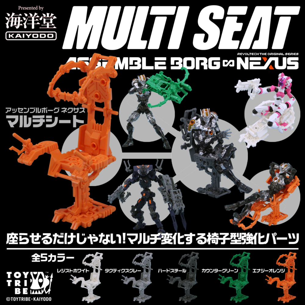 海洋堂 2020年12月發售: Assemble Borg NEXUS Multi Sheet 全5色