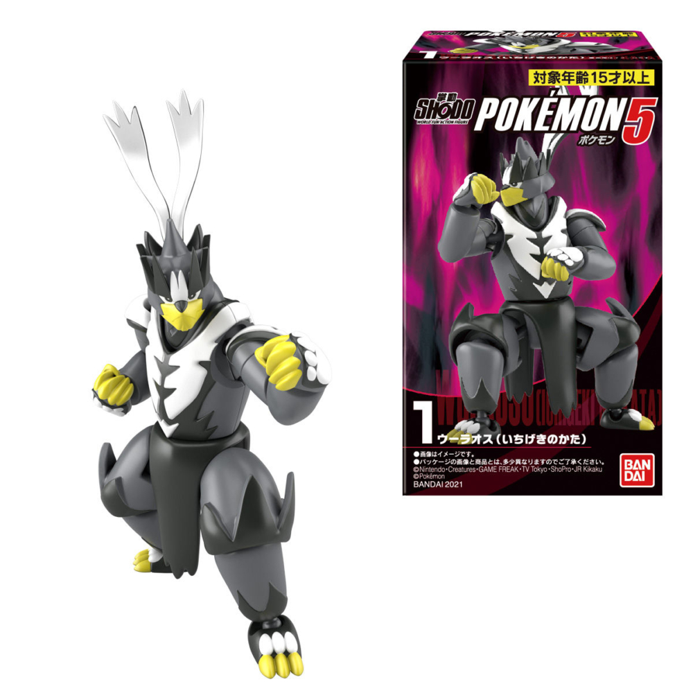 Bandai 21年4月23日發售 食玩 Shodo Pokemon 5 全6種 500yen hobby Com