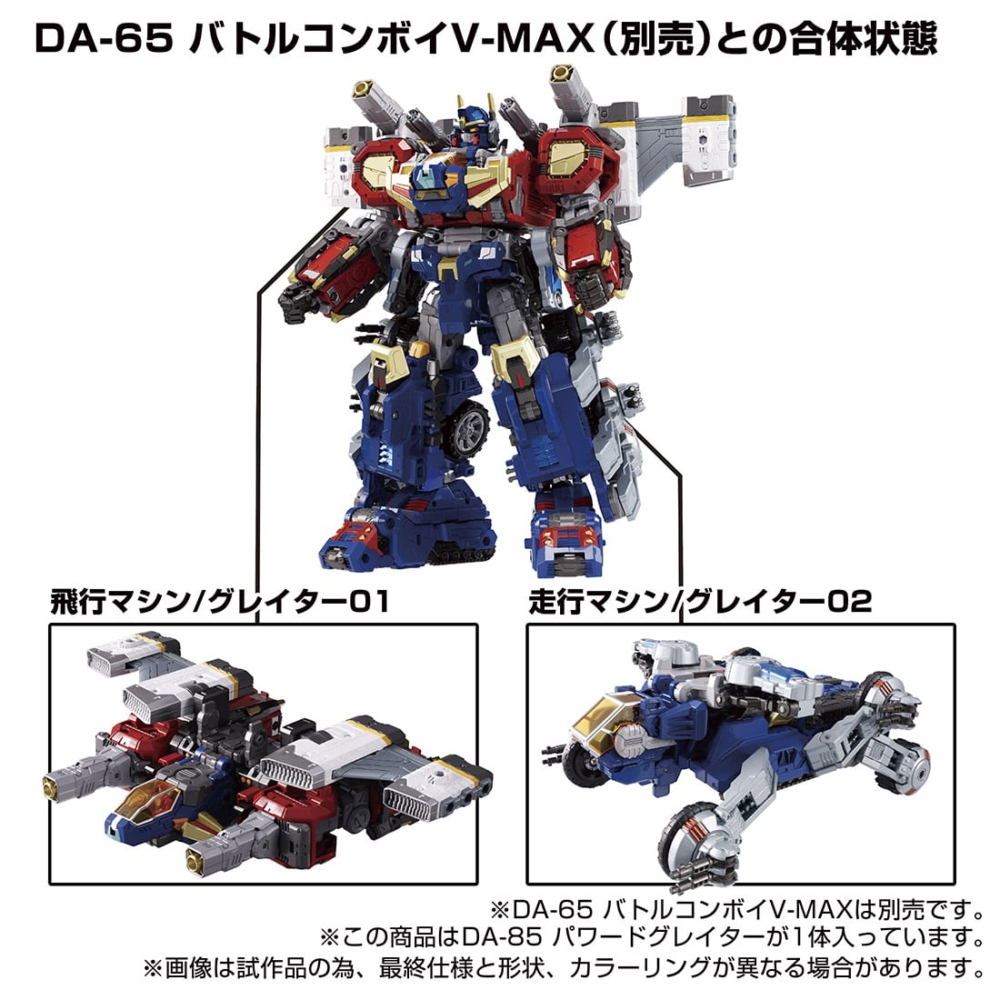 TAKARA TOMY 2022年5月27日發售: DIACLONE DA-85 Powered Greater