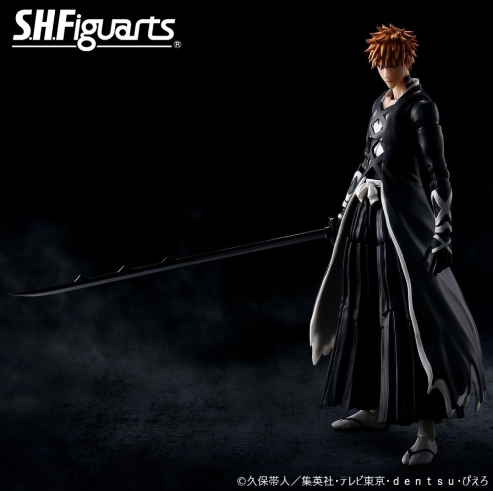 Bandai 商品化計劃中 Action Figure S H Figuarts Series Bleach 千年血戰編 黑崎一護 卍解 天鎖斬月 hobby Com