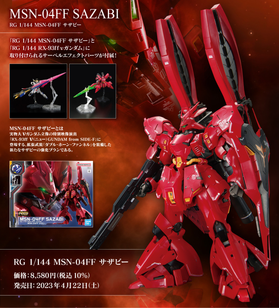 GUNDAM SIDE-F 福岡 2023年4月22日發售限定商品: 模型 RG 1/144 GUNDAM 
