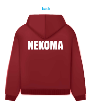A screenshot of a red hoodie Description automatically generated