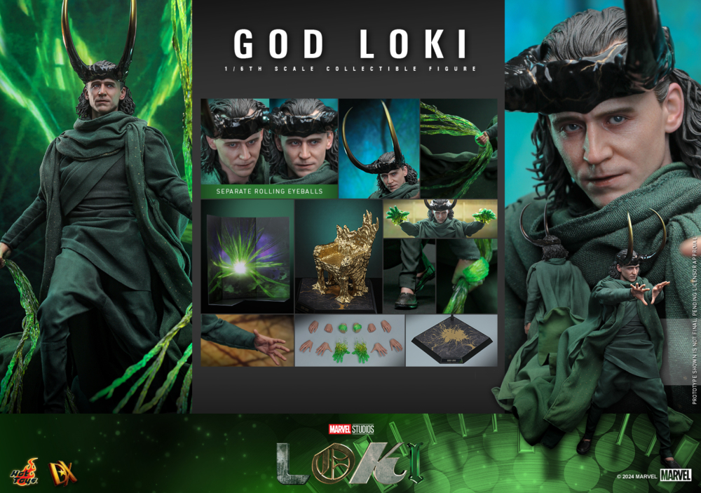 HOT TOYS 預定2025年發售: 1/6 Action Figure《LOKI》God Loki (普通