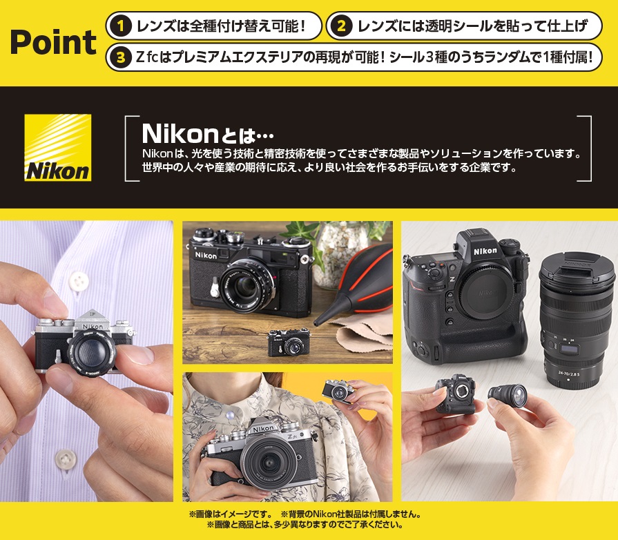 BANDAI 2024年12月扭蛋：500Yen扭蛋 Nikon Miniature Camera