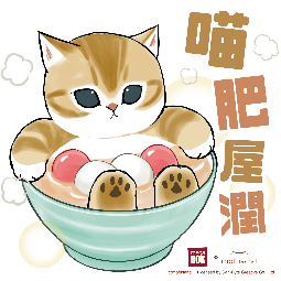 A cartoon of a cat in a bowl of food

Description automatically generated