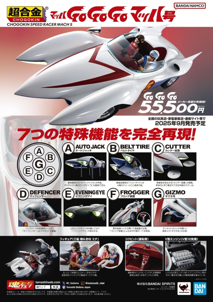 Package photo added] BANDAI 2025年9月27日發售: 超合金《馬赫