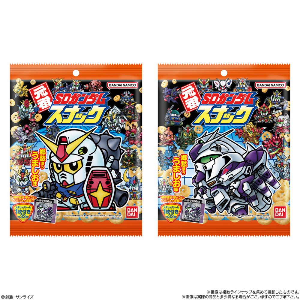 BANDAI 2025年6月09日發售: 食玩元祖SD Gundam Snack 全32種@158Yen