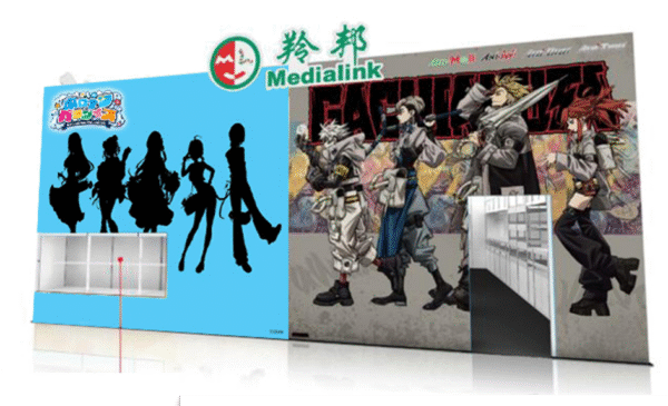 A wall with cartoon characters on it AI-generated content may be incorrect.
