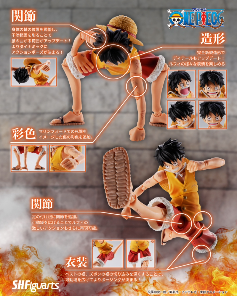 BANDAI 2026年4月發售：S.H.Figuarts ONE PIECE 莫奇·D·路飛-瑪