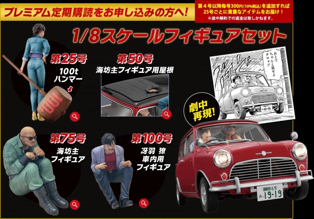 HACHETTEC 2028年8月20日發售: 週刊《CITY HUNTER》1/8 Mini Cooper